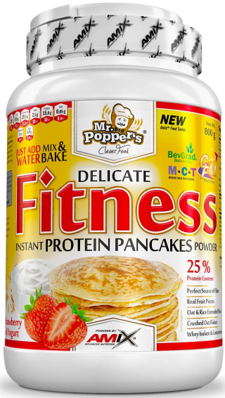 Protein fitness pancakes Amix 800g strawberry yogurt