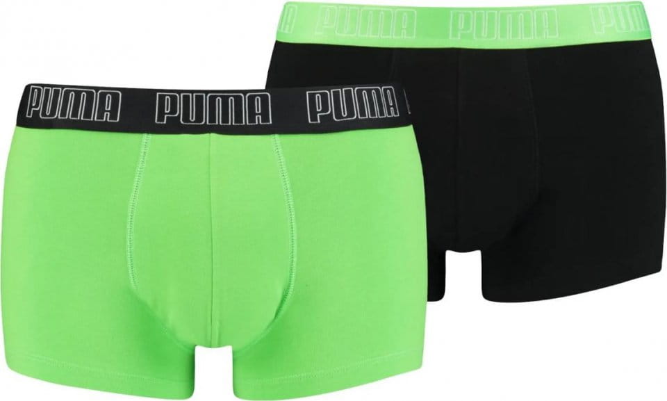 shorts Puma Basic Trunk Boxer 2er Pack Grün Schwarz F030