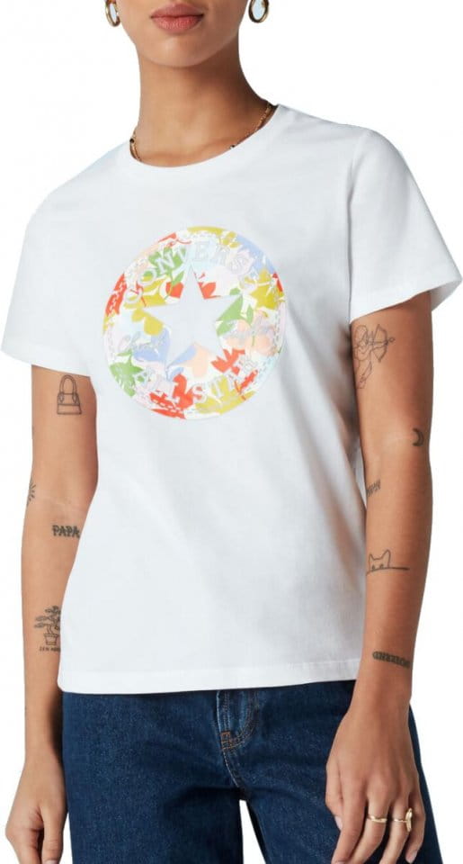 T-shirt Converse Converse Flower Chuck Patch Damen T-Shirt F102