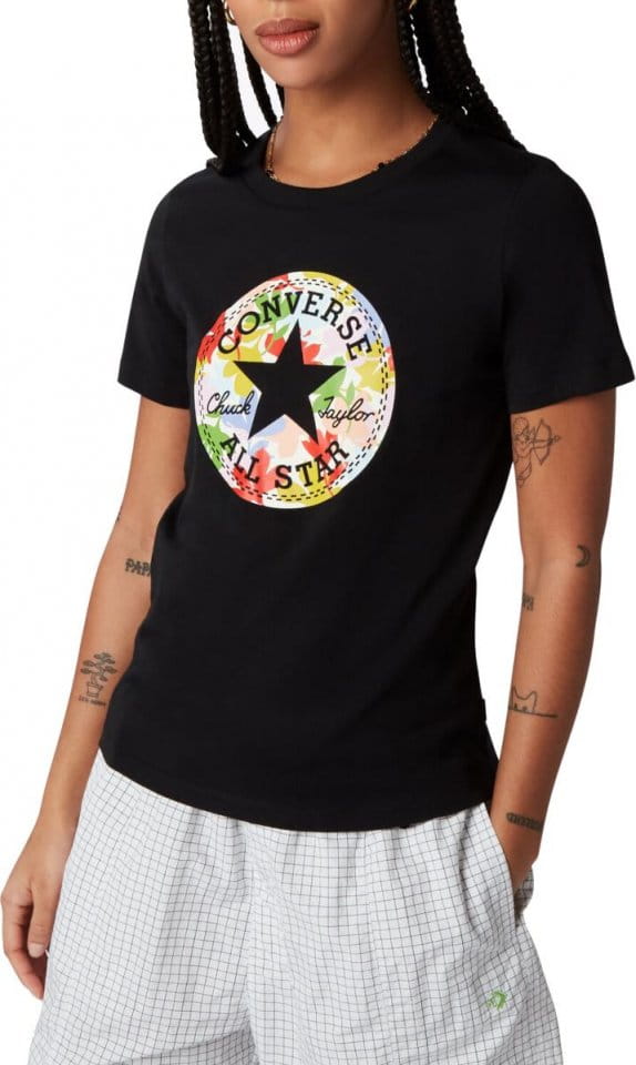 podkoszulek Converse Flower Chuck Patch Damen T-Shirt F001