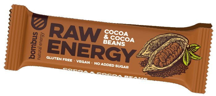 Bar BOMBUS Raw energy - Cocoa beans50g