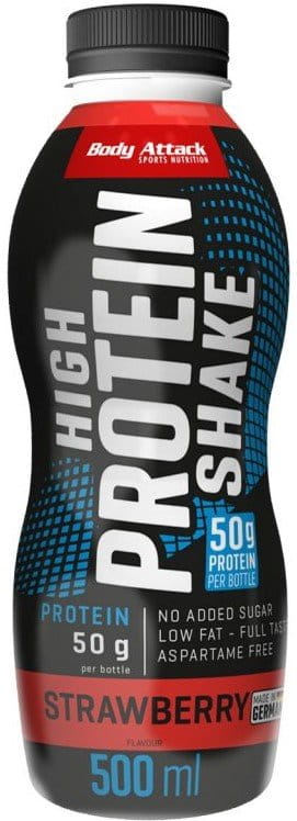 Protein milk drink Body Attack High Protein Shake 500 ml strawberry