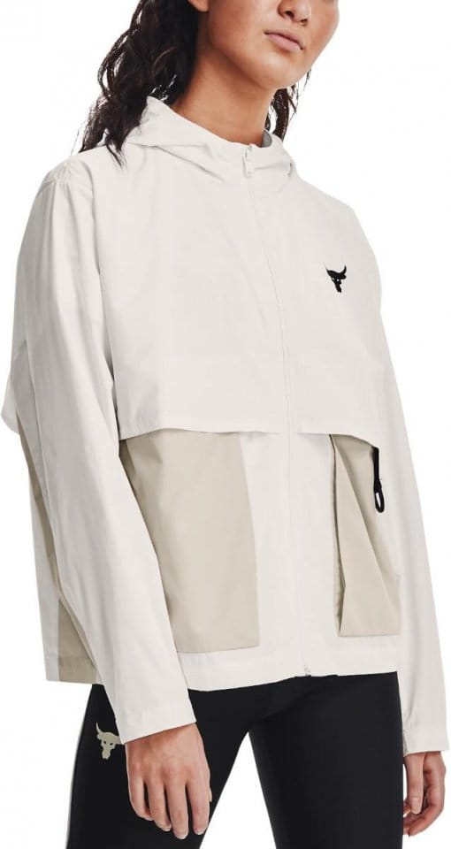 Hooded jacket Under Armour UA Prjct Rock Woven Jacket-WHT