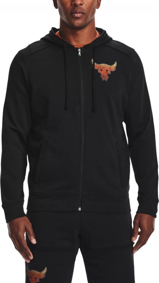 Hooded sweatshirt Under Armour UA Pjt Rock Terry FZ Hoodie-BLK