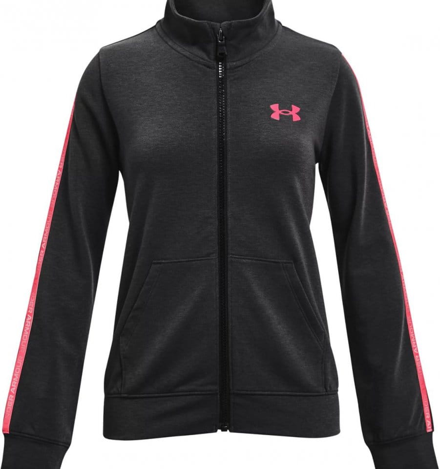 Hooded sweatshirt Under Armour Rival Terry Taped FZ-BLK