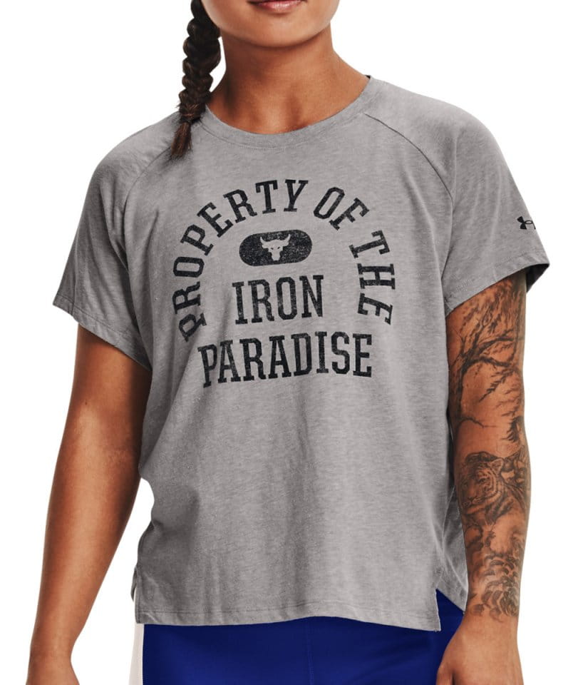 T-shirt Under Armour UA Prjct Rock Property Of SS-GRY