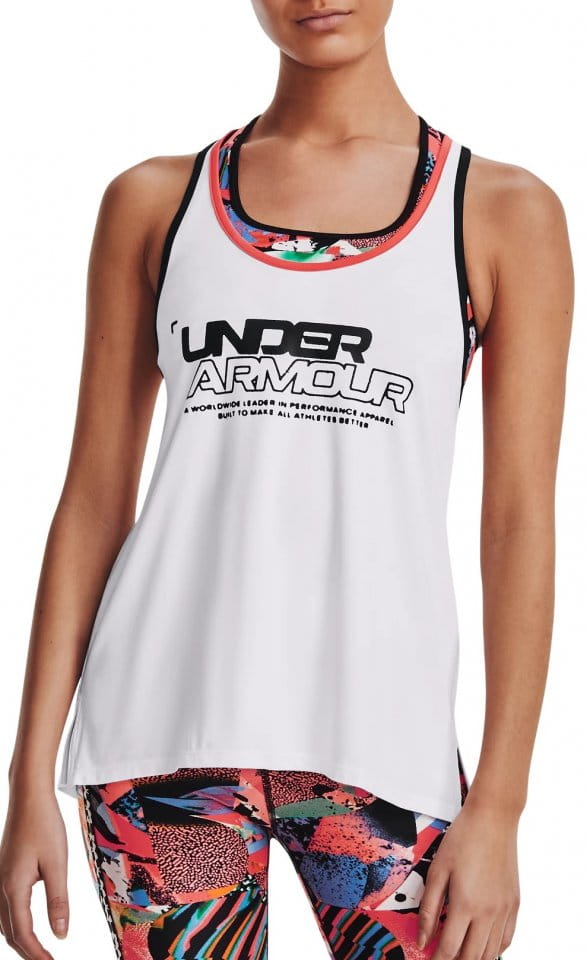 top Under Armour Knockout Tank CB Graphic-WHT