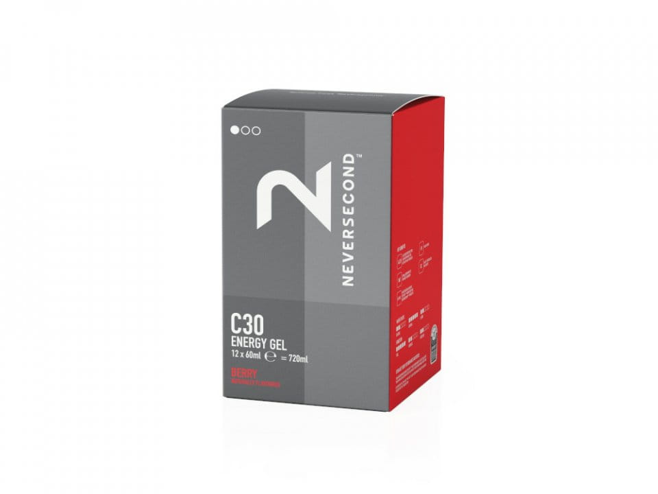 NEVERSECOND Energy Gel C30 Berry 60 ml | 12 Sachet Box