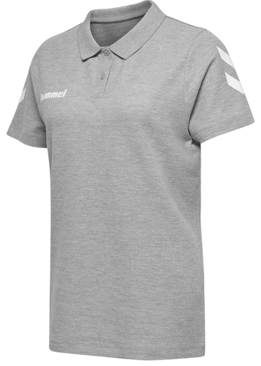 T-shirt Hummel Cotton Poloshirt Women Grey