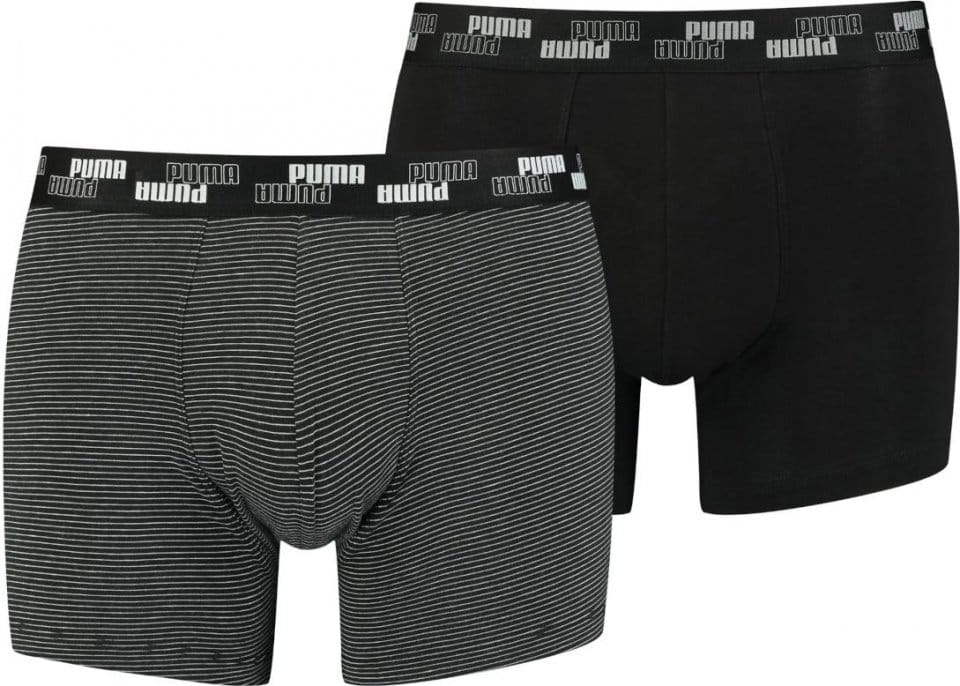 shorts Puma Mini Stripe Boxer 2er Pack Schwarz F001