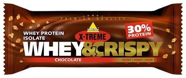 Protein bars and biscuits Inkospor X-TREME Whey&Crispy chocolate bar