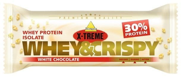 Protein bars and biscuits Inkospor X-TREME When&Crispy white chocolate bar