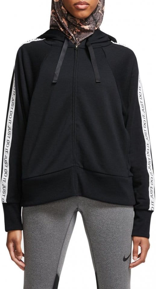 Hooded sweatshirt Nike W NK DRY FLC GET FIT HD FZ JDI