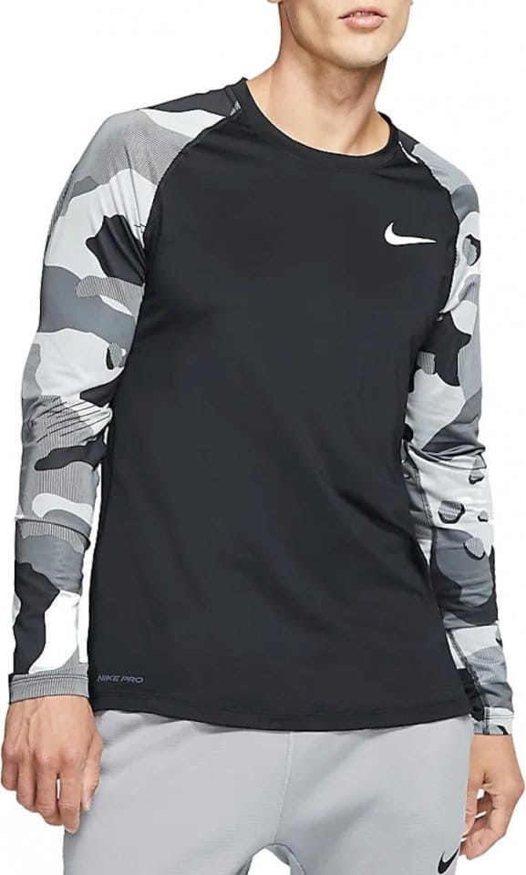 Long-sleeve T-shirt Nike M NP TOP LS SLIM CAMO 1