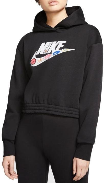 Hooded sweatshirt Nike W NSW ICN CLSH FLC HOODIE BB