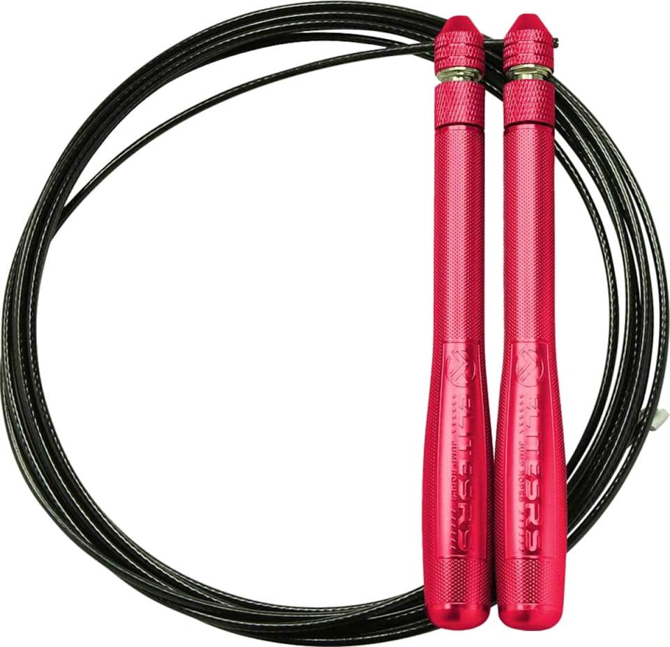 Jump rope ELITE SRS Bullet Comp Red Handles - Black Cable