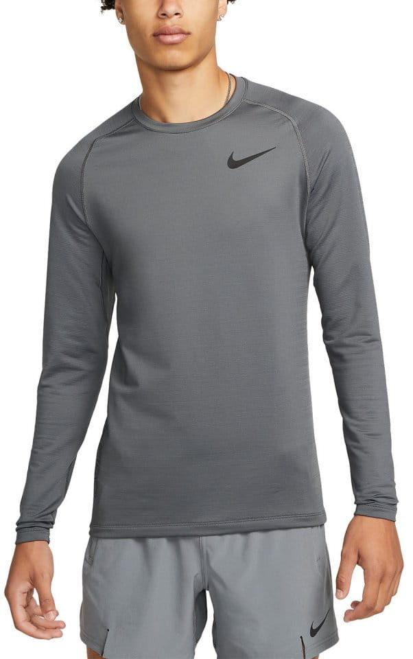 Long-sleeve T-shirt Nike Pro Warm Sweatshirt Grau Schwarz F068