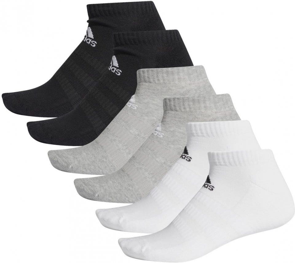 Socks adidas CUSH LOW 6PP MGREYH/MGREYH/WHITE/