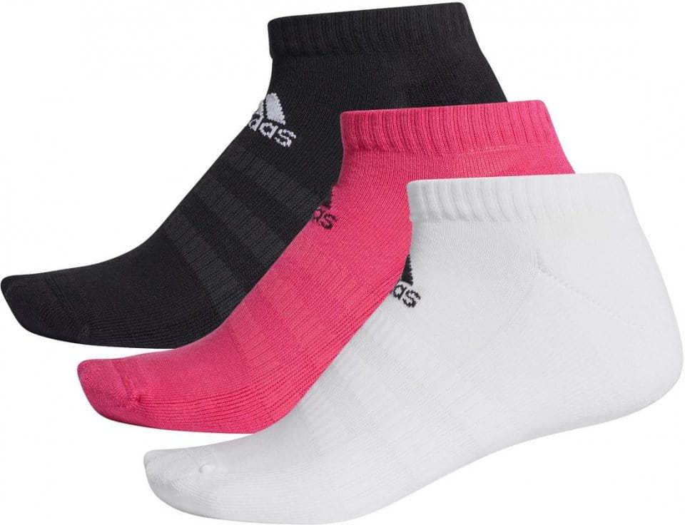 Socks adidas CUSH LOW 3PP REAMAG/BLACK/WHITE