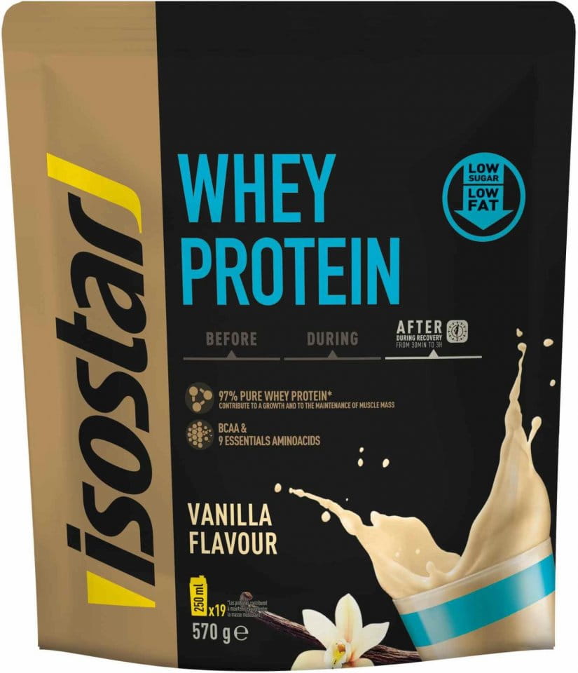 Pudre proteice Isostar 570g Whey Protein BCAA (DOY PACK)