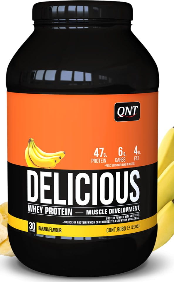 powders QNT Delicious Whey Protein banana - 908 g