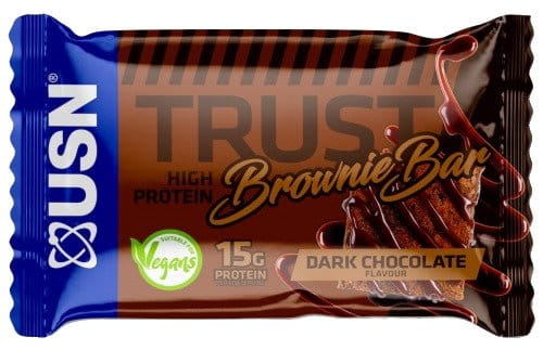 Vegan protein bar USN Trust 60g brownie dark chocolate